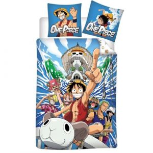 Image de Aymax Parure de lit enfant One Piece Skypiea - R&eacute;versible - Blanc