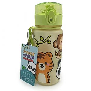 Puckator Gourde incassable et réutilisable avec infuseur enfant adoramals Wild