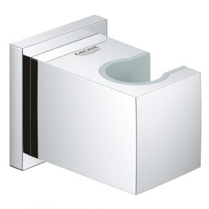 Grohe Euphoria Cube, Support Mural pour Pommeau de Douche, Non orientable, Brillance Longue Durée, Chromé, 27693000 (Import Allemagne),