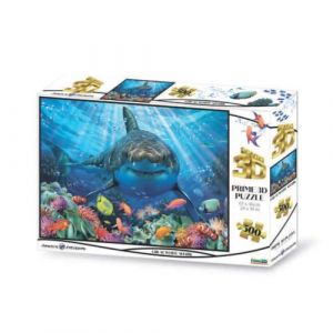Grandi Giochi Discovery Requin Blanc Puzzle lenticulaire Horizontal, avec 500 pièces incluses et Emballage avec Effet 3D-PUW0000, PUW00000
