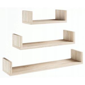 Étagère suspendue EX3 LARGE sonoma 3 pcs. étagères