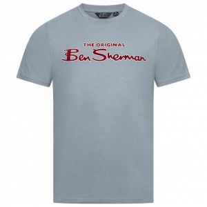 Ben Sherman Flocked Logo Hommes T-shirt 0076268-ESSENCE