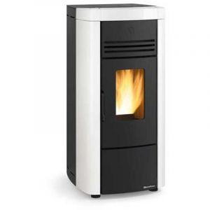Po&ecirc;le &agrave; granul&eacute;s &eacute;tanche NORDICA EXTRAFLAME Angela EVO 8 kW - blanc