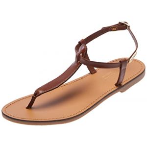 Les Tropéziennes par M. Belarbi Femme HARVIL Sandale, Tan, 40 EU