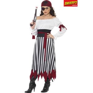 Image de Déguisement pirate rayé femme (taille S, M ou L)