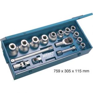 Hazet Coffret cl&eacute; + douilles 17 pi&egrave;ces 1100Z m&eacute;trique 1"" (25 mm)