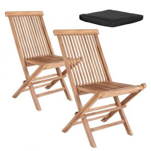 4 Chaises de jardin TOLEDO avec coussin - House Nordic