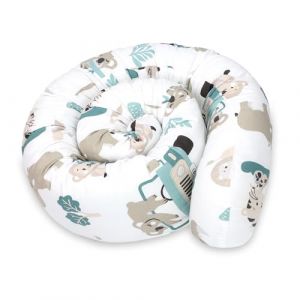 Image de Oreiller de couchage latéral en forme de serpent, 150 cm, en coton, long rouleau de lit - Afrique Barriere De Securite