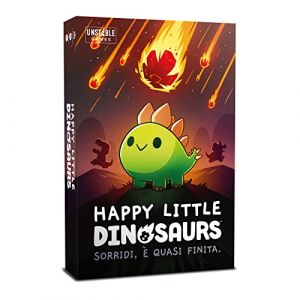 Asmodée Happy Little Dinosaurs, Jeu de Table, 2-4 Joueurs, 8+ Ans, édition en Italien