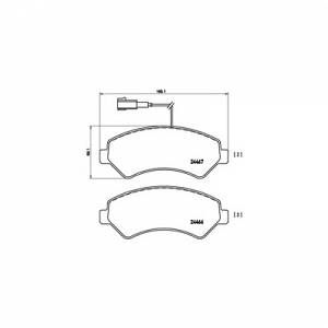 Brembo 4 plaquettes de frein P23136