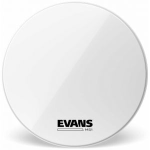 Image de Evans BD28MS1W - Peau de grosse caisse de fanfare blanche MS1, 28 pouces