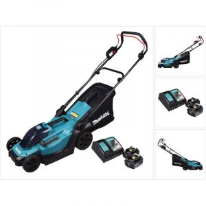 Makita Dlm 330 RF2 Tondeuse à gazon sans fil 18 v 33 cm 30 l + 2x batterie 3,0 Ah + chargeur