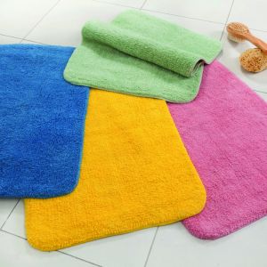 Spirella Tapis de bain Coton CAMPUS 50x70cm Jaune - Jaune