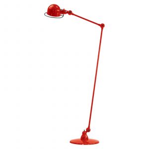 Jielde Lampadaire Loft / 2 bras articulés - H max 160 cm rouge en métal