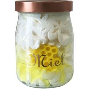 Bougie parfumée jarre mousse au miel