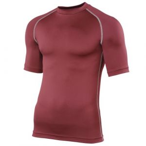 Rhino Base layer sport à manches courtes - Homme (2XL) (Bordeaux) - UTRW1277