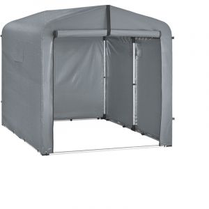 Sobuy Abri de Jardin, Cabane de Jardin Exterieur Imperm&eacute;able, abri Moto avec des Crochets, Garage pour V&eacute;lo et Outils, Abri V&eacute;lo, Rangement et