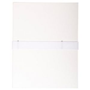 Exacompta 631E - Chemise à dos extensible avec rabat, balacron, coloris blanc