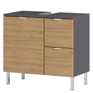 La Germania Armoire plancher sous-lavabo GW-Mauresa 34x60x56 cm Graphite