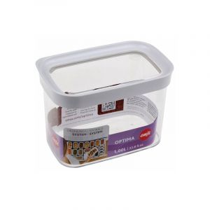 Emsa Bo&icirc;te de conservation OPTIMA, rectangulaire, 1,0 litre - Lot de 2