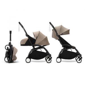 Stokke Poussette YOYO 3 Pack 0+ et 6+ Taupe / Cadre Noir