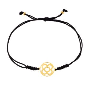 Cleor Bracelet en or 375/1000 - noir