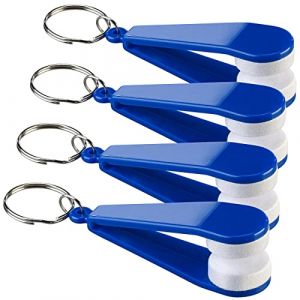 Pearl 4 pinces nettoyantes pour lunettes avec chiffons en microfibre