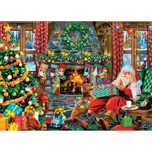 Master pieces Puzzle 1000 pièces : Vacances - Cherche et trouve - Surprise de Noël