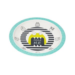 Lässig Assiette mélamine Little Monsters Bouncing Bob