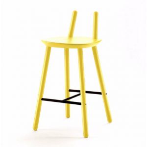 Emko Chaise de bar jaune 65 cm Naïve