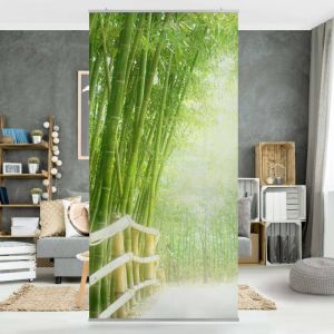 Image de Bilderwelten Panneau-rideau Way Bamboo - Dimension: 250 x 120cm sans support