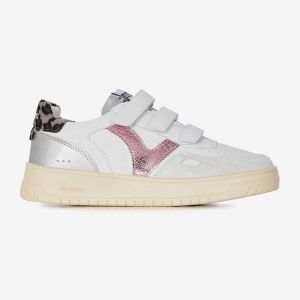 Victoria Basket Basse Seúl Effet Cuir & Pièces Métallisées & Arrière Imprimé Animal & Scratch 1257134 pour Femme Rosa 41