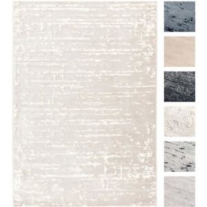 Tapis Couloir Blanc 80 X 150 cm, Tapis Poils Courts Moderne