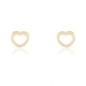 Image de Histoire d'Or Cur Ajouré - Boucles d'Oreilles en or - doré