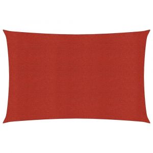 Voile toile d'ombrage parasol 160 g/m&sup2; rouge 2 x 5 m PEHD 02_0009258