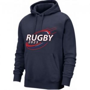 Sweat &Agrave; Capuche Rugby France Homme Bleu Marine (Taille Xl,Couleur Bleu)