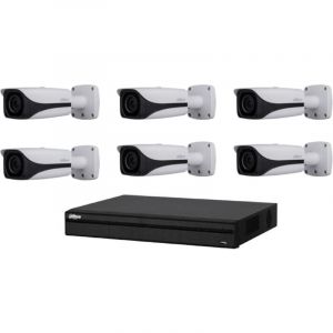 Dahua Kit Vidéosurveillance Enregistreur DVR 2 ports HDMI et 6 Caméras Box Analogiques HDCVI PTZ