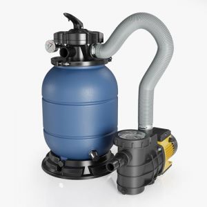 wiltec Filtre &agrave; sable et particules Syst&egrave;me de filtration Pompe de filtrage HZS-200 Piscine Swimmingpool - schwarz