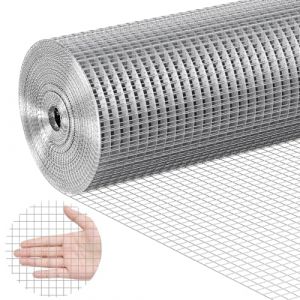 VEVOR SS121236100G Hardware Cloth Rouleaux de clôture en Fil de Fer, Argent, 915 mm × 30,48 m
