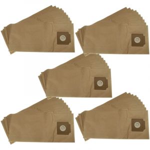 Vhbw 50x Sacs compatible avec K&auml;rcher T 9/1 BP aspirateur - papier, 51,5cm x 23cm marron