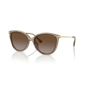 Michael Kors MK2184U Lunettes de Soleil Femme - Cateye Marron Cristal - Verres Polarisés