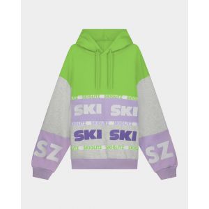 Stieglitz Heidi Hoodie Sweater Melange Grey - Confort oversize - 80% coton / 20% polyester - Collection SKIGLITZ - Taille M