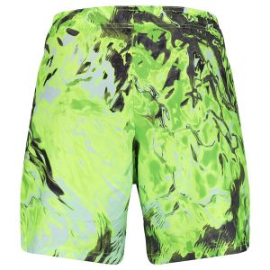 Puma Short de bain mi-long Swim Reflection All-Over-Print homme, Jaune/Vert, Taille L, Vêtements