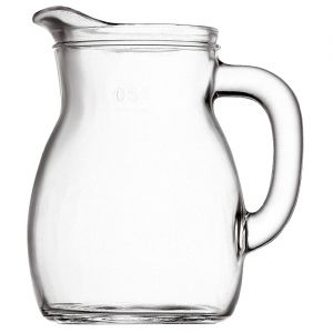 Bormioli Rocco Cruche à eau Bistrot Twist 1 litre verre transparent