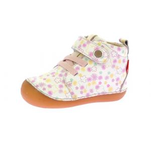 Kickers Garçon Unisex Kinder SONIZIKRO Bottine, Blanc Imprime FESTI ETE, 25 EU
