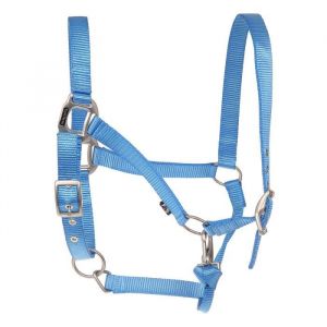 Image de Equi-Theme Licol Equit' M Éclat pour cheval - Bleu - En nylon à tissage dense résistant avec effet brillant et toucher doux anti-irritations.