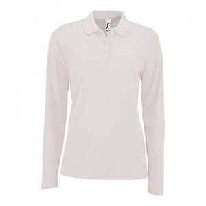Sol's SOLS - Polo manches longues PERFECT - Femme (2XL) (Blanc) - UTPC2908