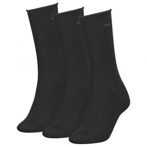 Calvin Klein Des Chaussettes Roll Top 3 Paires One Size Bla