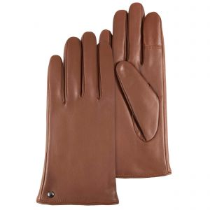 Image de Isotoner Gants femme cuir lissse doublé mico-fourrure