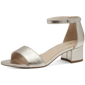 Tamaris Femme Damen 1-28295-42 Sandale à Talon, Platine, 38 EU
